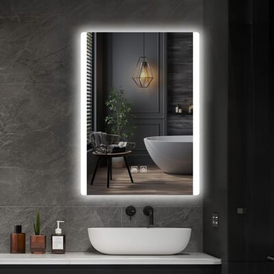 IREDA Kúpeľňové LED zrkadlo s osvetlením, 80 x 60 cm IREDA Kúpeľňové LED zrkadlo s osvetlením, 80 x 60 cm