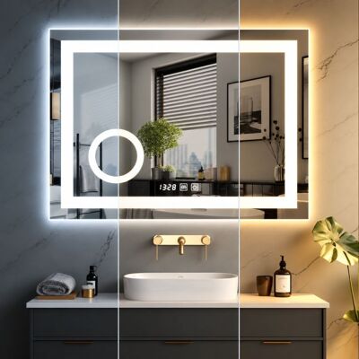 IREDA kúpeľňové zrkadlo s LED osvetlením, 80 x 60 cm IREDA kúpeľňové zrkadlo s LED osvetlením, 80 x 60 cm