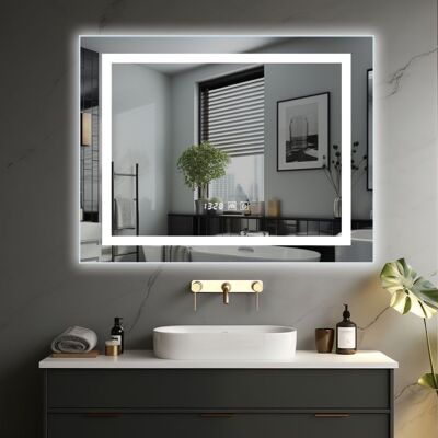 IREDA Kúpeľňové zrkadlo s LED osvetlením, 125 x 75 cm IREDA Kúpeľňové zrkadlo s LED osvetlením, 125 x 75 cm