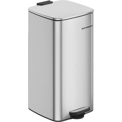 SONGMICS 30l pedálový odpadkový koš z nerezu, Soft Close SONGMICS 30l pedálový odpadkový koš z nerezu, Soft Close