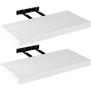 Stilista nástenná polica, sada 2 kusov, 70 cm, biela Stilista nástenná polica, sada 2 kusov, 70 cm, biela