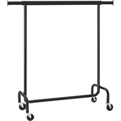 Songmics Pojazdný stojan na oblečenie, čierny, nosnosť 130 kg Songmics Pojazdný stojan na oblečenie, čierny, nosnosť 130 kg