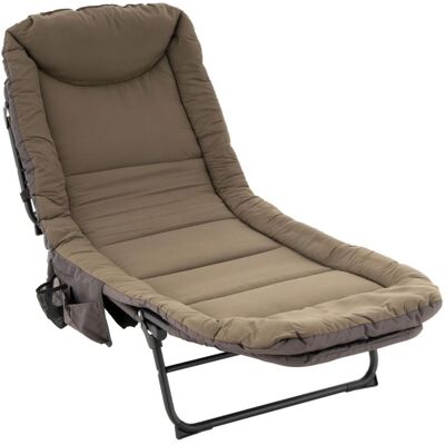 Kempingové ležadlo s vankúšom, 175 x 65 cm, khaki Kempingové ležadlo s vankúšom, 175 x 65 cm, khaki