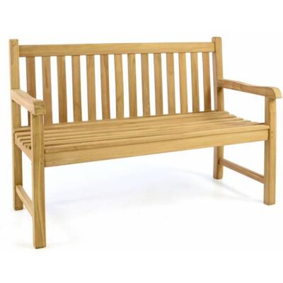 Záhradná lavica DIVERO - ošetrené teakové drevo - 130 cm Záhradná lavica DIVERO - ošetrené teakové drevo - 130 cm