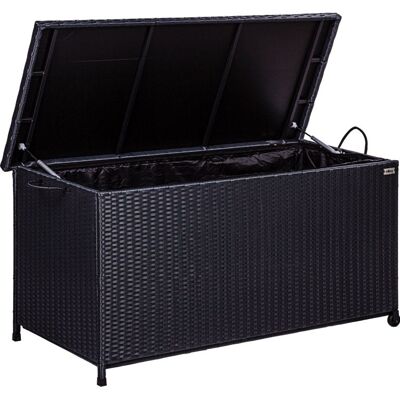 STILISTA Záhradný úložný box, čierna, 122 x 62 x 56 cm STILISTA Záhradný úložný box, čierna, 122 x 62 x 56 cm