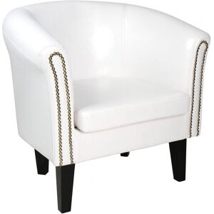 Miadomodo Kreslo Chesterfield, 58 x 71 x 70 cm, biele Miadomodo Kreslo Chesterfield, 58 x 71 x 70 cm, biele