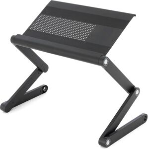 Divero Stolík na laptop nastaviteľný s vetracími štrbinami - čierny Divero Stolík na laptop nastaviteľný s vetracími štrbinami - čierny