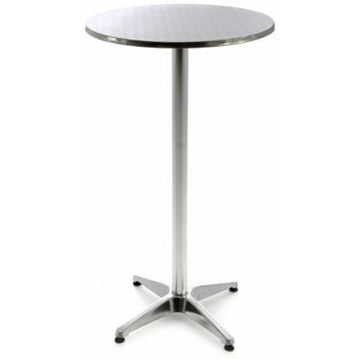 Garthen Barový stôl 110 cm okrúhly - strieborný Garthen Barový stôl 110 cm okrúhly - strieborný