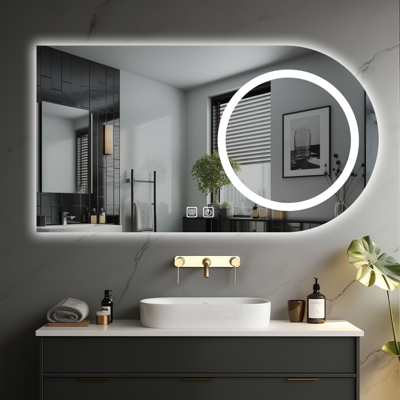 Ireda LED kúpeľňové zrkadlo 80×60 s odmlžovaním Ireda LED kúpeľňové zrkadlo 80×60 s odmlžovaním