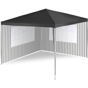 Garthen Záhradný párty stan - antracit, 3 x 3 m + 2 bočnice Garthen Záhradný párty stan - antracit, 3 x 3 m + 2 bočnice