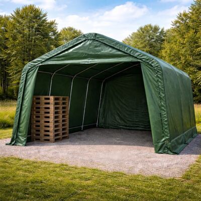 Garthen Plachtová hala 3,3×4,8 m (16 m²) – PVC 550 g/m² Garthen Plachtová hala 3,3×4,8 m (16 m²) – PVC 550 g/m²
