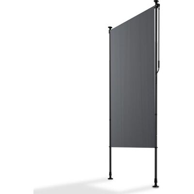 Juskys Zvislá markíza na balkón 120 x 228-316 cm, UV ochrana, sivá Juskys Zvislá markíza na balkón 120 x 228-316 cm, UV ochrana, sivá