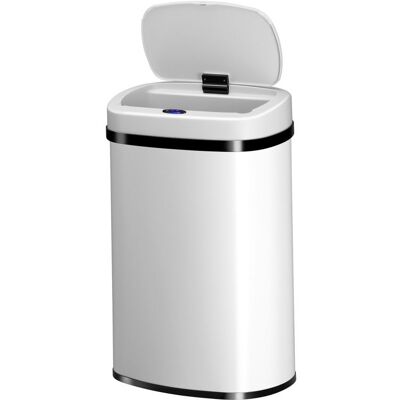Juskys Automatický bezdotykový odpadkový kôš 50 l – biely Juskys Automatický bezdotykový odpadkový kôš 50 l – biely