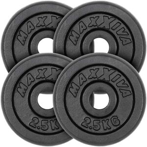 MAXXIVA® MAXXIVA Sada 4 závaží na činky celkom 10 kg, liatina, čierna MAXXIVA® MAXXIVA Sada 4 závaží na činky celkom 10 kg, liatina, čierna