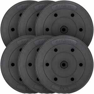 MAXXIVA® MAXXIVA sada závažia 6 x 5 kg, cement, čierna MAXXIVA® MAXXIVA sada závažia 6 x 5 kg, cement, čierna
