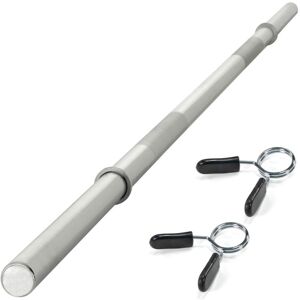 MAXXIVA® MAXXIVA olympijská tyč s pružinovými zámkami 140 cm, striebo MAXXIVA® MAXXIVA olympijská tyč s pružinovými zámkami 140 cm, striebo
