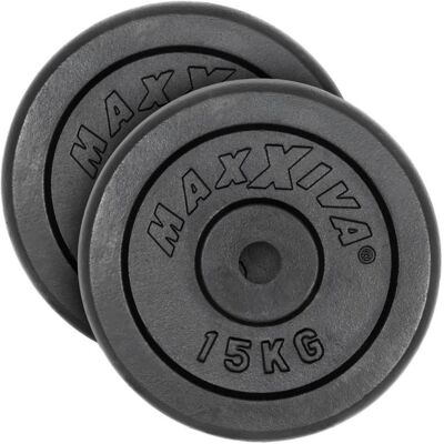 MAXXIVA® MAXXIVA Sada závažia 2 x 15 kg, liatina MAXXIVA® MAXXIVA Sada závažia 2 x 15 kg, liatina