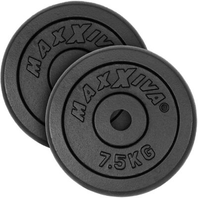 MAXXIVA® MAXXIVA Sada 2 závažia na činky celkom 15 kg, liatina, čiern MAXXIVA® MAXXIVA Sada 2 závažia na činky celkom 15 kg, liatina, čiern