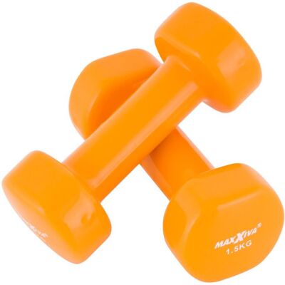 MAXXIVA® MAXXIVA sada vinylových činiek 2 x 1,5 kg, oranžová MAXXIVA® MAXXIVA sada vinylových činiek 2 x 1,5 kg, oranžová