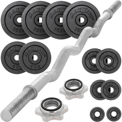 MAXXIVA® MAXXIVA nakladací činkový set, liatina, 60 kg MAXXIVA® MAXXIVA nakladací činkový set, liatina, 60 kg