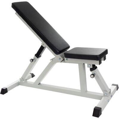 ScSPORTS Nastaviteľná posilňovacia lavica,200 kg,biela/čiern ScSPORTS Nastaviteľná posilňovacia lavica,200 kg,biela/čiern