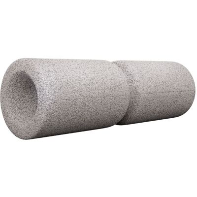 Gorilla Sports Masážny penový valec 38 x 13 cm, sivý Gorilla Sports Masážny penový valec 38 x 13 cm, sivý