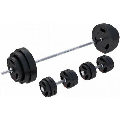 Činková sada Gorilla Sports 100 kg s plastovým povrchom Činková sada Gorilla Sports 100 kg s plastovým povrchom