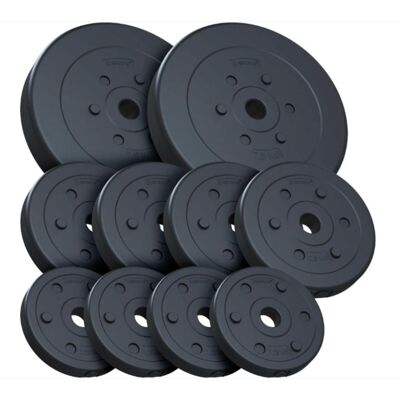 Sada kotúčov 30 kg plast 2x7,5 kg 4x2,5 kg 4x1,25 kg Sada kotúčov 30 kg plast 2x7,5 kg 4x2,5 kg 4x1,25 kg
