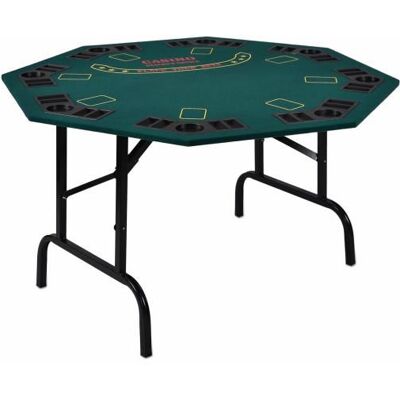 Garthen Skladací pokerový stôl pre 8 osôb s držiakmi na nápoje Garthen Skladací pokerový stôl pre 8 osôb s držiakmi na nápoje
