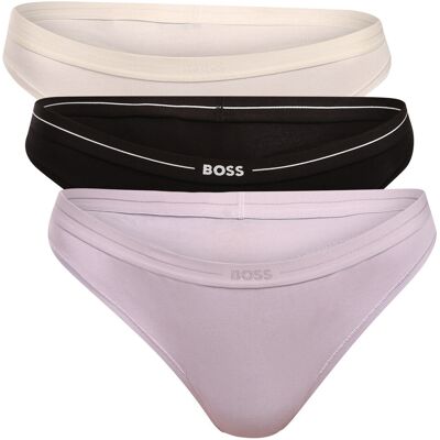 3PACK dámske tangá BOSS viacfarebné (50510030 969) S 3PACK dámske tangá BOSS viacfarebné (50510030 969) S
