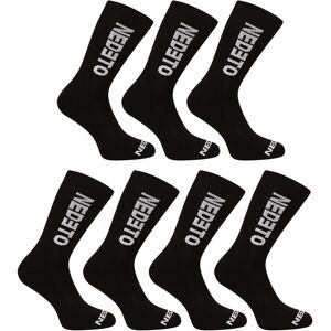7PACK ponožky Nedeto vysoké čierne (7NDTP001-brand) S 7PACK ponožky Nedeto vysoké čierne (7NDTP001-brand) S