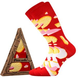 Ponožky Lonka vysoké viacbarevné (Pizza-hawaii) M Ponožky Lonka vysoké viacbarevné (Pizza-hawaii) M