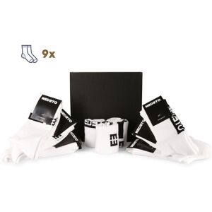 9PACK ponožky Nedeto športové vysoké bielé (9NOB1) S 9PACK ponožky Nedeto športové vysoké bielé (9NOB1) S