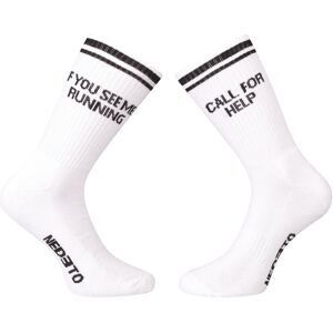 Ponožky Nedeto športové vysoké Running bielé (1NOBT4) XL Ponožky Nedeto športové vysoké Running bielé (1NOBT4) XL