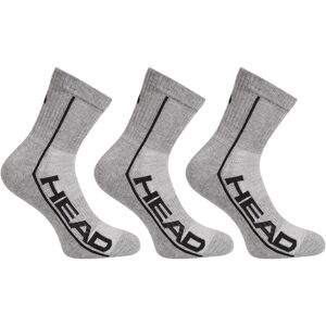 3PACK ponožky HEAD sivé (791010001 011) L 3PACK ponožky HEAD sivé (791010001 011) L