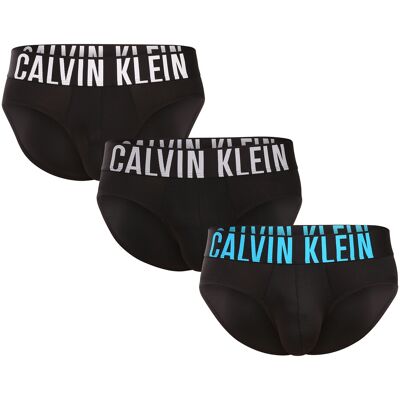 3PACK pánske slipy Calvin Klein čierné (NB3610A-VVL) M 3PACK pánske slipy Calvin Klein čierné (NB3610A-VVL) M