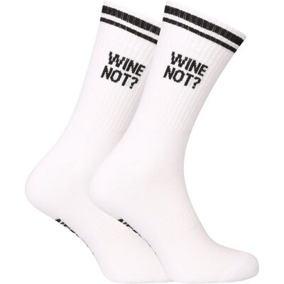 Ponožky Nedeto športové vysoké Wine not? bielé (1NOBT1) XL Ponožky Nedeto športové vysoké Wine not? bielé (1NOBT1) XL