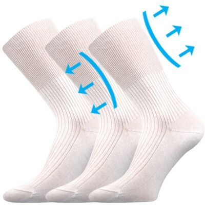 3PACK ponožky Lonka medicine bielé (Zdravan) M 3PACK ponožky Lonka medicine bielé (Zdravan) M