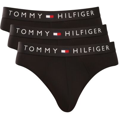 3PACK pánske slipy Tommy Hilfiger čierne (UM0UM03905 0R8) M 3PACK pánske slipy Tommy Hilfiger čierne (UM0UM03905 0R8) M