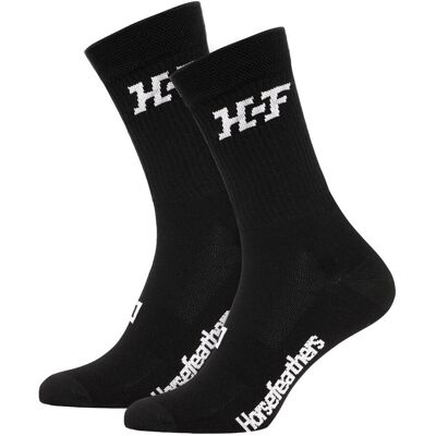 Ponožky Horsefeathers Jam vysoké funkčné čierne (AW150A) M Ponožky Horsefeathers Jam vysoké funkčné čierne (AW150A) M