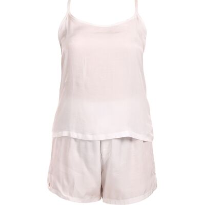 Dámske pyžamo Calvin Klein bielé (QS7153E-100) L Dámske pyžamo Calvin Klein bielé (QS7153E-100) L