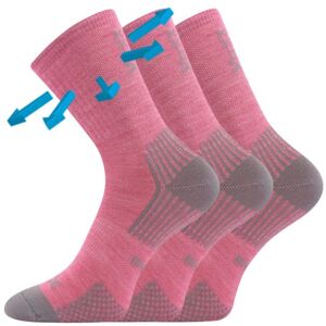 3PACK detské ponožky Voxx merino rúžové (Optimalik) 16/19 3PACK detské ponožky Voxx merino rúžové (Optimalik) 16/19