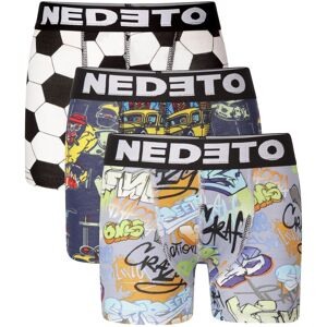 3PACK detské boxerky Nedeto viacfarebné (3NBDV2) 6-8 let, trenky 3PACK detské boxerky Nedeto viacfarebné (3NBDV2) 6-8 let, trenky