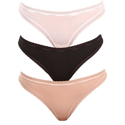 3PACK dámske tangá Calvin Klein viacfarebné (QD3802E-FIY) XL 3PACK dámske tangá Calvin Klein viacfarebné (QD3802E-FIY) XL