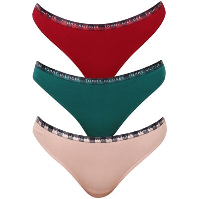 3PACK dámske tangá Tommy Hilfiger viacfarebná (UW0UW03921 0WQ) XL 3PACK dámske tangá Tommy Hilfiger viacfarebná (UW0UW03921 0WQ) XL