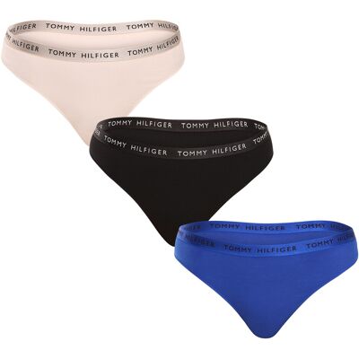 3PACK dámske tangá Tommy Hilfiger viacfarebná (UW0UW04889 0R1) XL 3PACK dámske tangá Tommy Hilfiger viacfarebná (UW0UW04889 0R1) XL