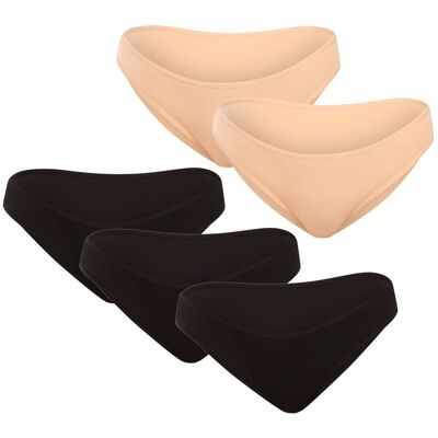 5PACK Dámske nohavičky Nedeto viacfarebné (5NK002) XL 5PACK Dámske nohavičky Nedeto viacfarebné (5NK002) XL