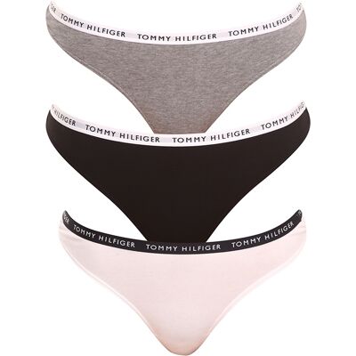 3PACK dámske tangá Tommy Hilfiger viacfarebná (UW0UW02829 0TF) XL 3PACK dámske tangá Tommy Hilfiger viacfarebná (UW0UW02829 0TF) XL