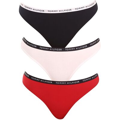 3PACK dámske tangá Tommy Hilfiger viacfarebná (UW0UW02829 0WS) L 3PACK dámske tangá Tommy Hilfiger viacfarebná (UW0UW02829 0WS) L