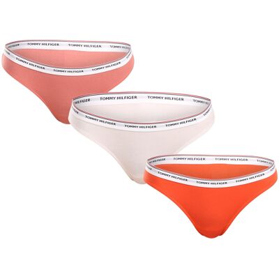 3PACK dámske tangá Tommy Hilfiger viacfarebná (UW0UW04894 0VG) XL 3PACK dámske tangá Tommy Hilfiger viacfarebná (UW0UW04894 0VG) XL